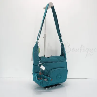 NWT Kipling KI1998 Erica S Small Tote Crossbody Bag Purse Polyamide Twinkle  Teal | eBay