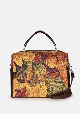 Женская сумка L-craft модель №1466 | гобелен | | цвет бежевый коричневый  цветной | Антверпен | арт. 30572 - купить от производителя оптом и в розницу