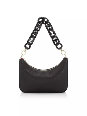 Christian Louboutin Black Snakeskin Sweet Charity Bag