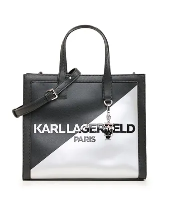 KARL LAGERFELD PARIS Agyness Large Shoulder Bag - Macy's