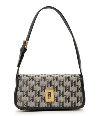 Karl Lagerfeld Paris Womens Agyness Bag Shoulder, Blk Tartan, One Size US:  Handbags: Amazon.com