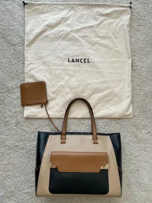 LANCEL BAG CABAS Natural Vert Pomme | Mascheroni Store