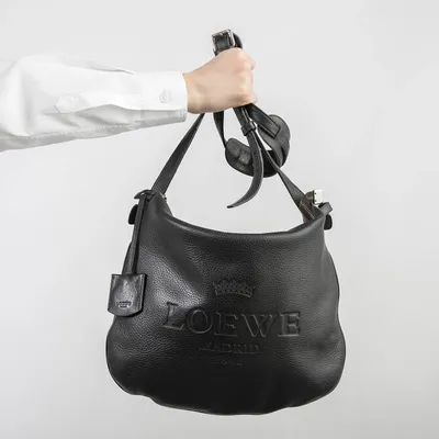 Женская кожаная сумка Loewe A106364 зелёная 30/18 см - купить в Москве с  доставкой по РФ