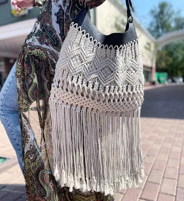 408 отметок «Нравится», 29 комментариев — Макраме и веревки (@multimacrame)  в Instagram: «Такая шикарная модная бохо сумка вышла из… | Crochet bag,  Bags, Bucket bag