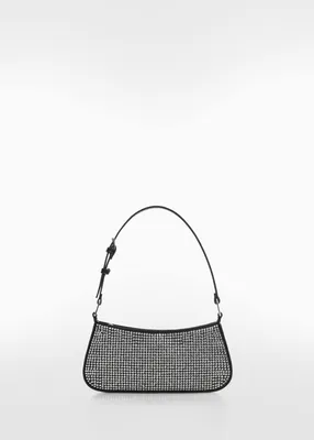 Rhinestone shoulder bag - Women | Mango USA