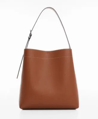 MANGO Women's Short Handle Shopper Bag - Macy's