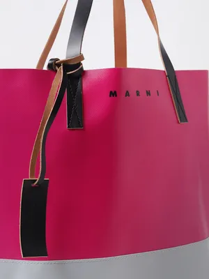 MARNI: Tribeca bag in synthetic leather - Pink | Marni bags SHMQ0037A0P5769  online at GIGLIO.COM