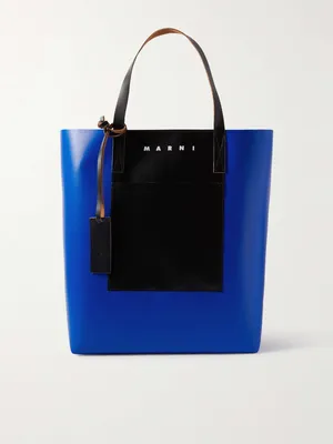 MARNI North/South Colour-Block Leather-Trimmed Shell Tote Bag for Men | MR  PORTER