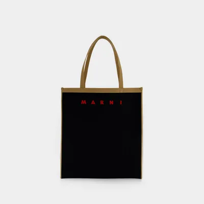 tribeca tote bag woman black in PVC - MARNI - d — 2