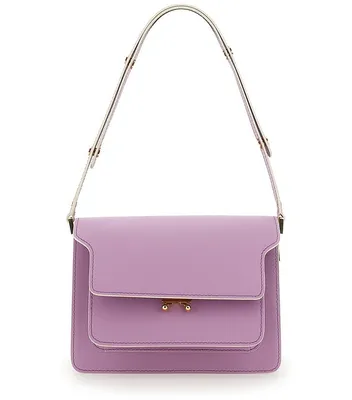 Trunk leather crossbody bag Marni Pink in Leather - 39483620