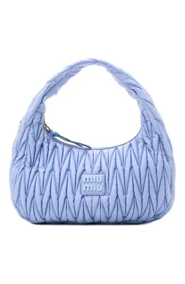 Женская кожаная сумка Miu Miu Wander mini hobo 20 см белая LM-17440 –  Lazurka Mall