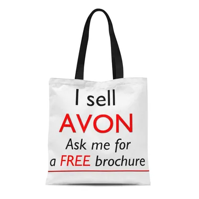 ASHLEIGH Canvas Tote Bag Lady Avon Professional Tote Makeup Sales  Promotional Marketing Cosmetics Reusable Handbag Shoulder Grocery Shopping  Bags - Walmart.com