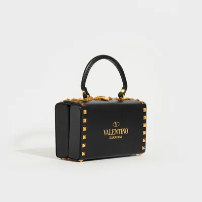 Valentino Rockstud Cabochon Flap Bag in Nude | MTYCI