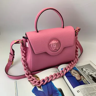 Женская сумка Versace розовая (арт. VM-14260) | Интернет-магазин Vanity Mall