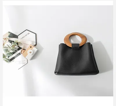 Diy плетеная нейлоновая сумка с деревянной ручкой, аксессуары, сумка с деревянными  ручками из бисера – лучшие товары в онлайн-магазине Джум Гик