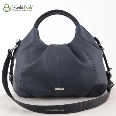 Женская сумка Саломея 357 испанский синий + черный