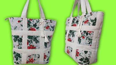 Elegant bag made of fabric with your own hands. How to sew a bag/How to sew  a bag - YouTube
