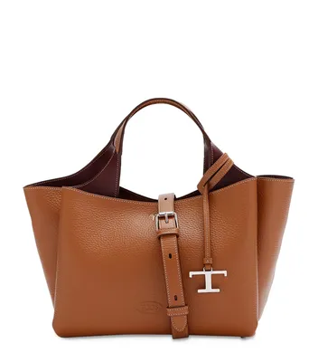 Tods Taupe Leather Shoulder Bag ○ Labellov ○ Buy and Sell Authentic Luxury