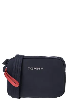 Сумка кросс-боди женская Tommy Hilfiger AW0AW07693, синий, купить в Москве,  цены в интернет-магазинах на Мегамаркет