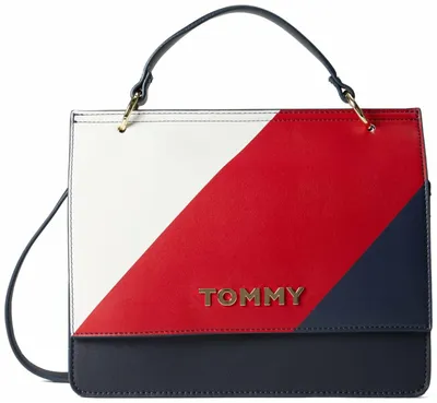 Сумка Tommy Hilfiger Lynn II Flap Pebble PVC Ecru