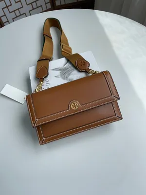 Designer Clothing Женская сумка Tory Burch Small T Monogram 16x18 см