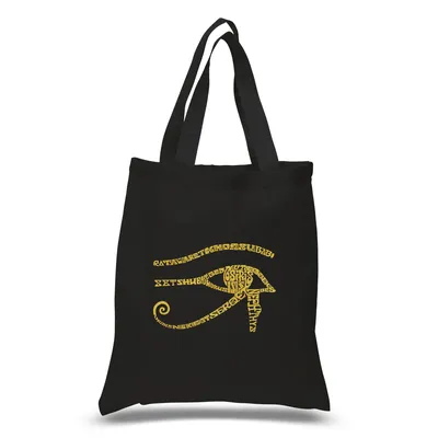 Hieroglyphic Pharaonic Tote Bag - Black and Gold - Made in Egypt –  Discoveries Egyptian Imports