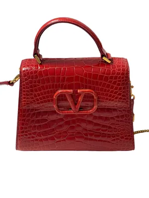 Классическая сумка-шоппер 42x20x10 см Mommy bag 0970LG Valentino купить за  8200 грн в магазине UKRFashion. Товары бренда Valentino. Лучшее качество