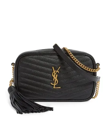 Authentic NEW YSL Saint Laurent Lou Camera Bag Black Quilted Leather | eBay