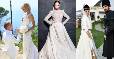 Самые красивые свадебные платья российских певиц: Алсу, Нюша, Ханна и другие