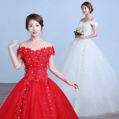 Красные свадебные платья: 100+ обворожительных фасонов на фото | Красные  свадебные платья, Красное свадебное платье, Аксессуары для свадебного платья