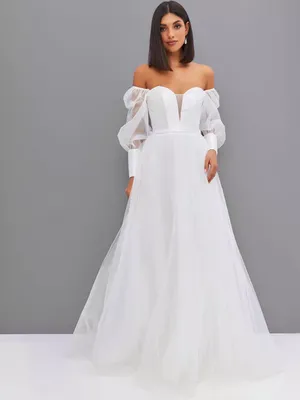 2mee Свадебное платье с открытыми плечами