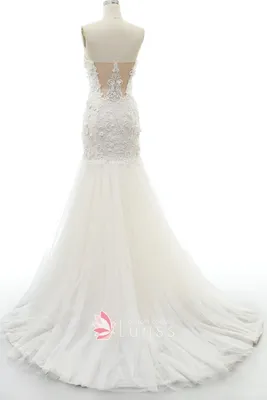 Женское свадебное платье-Русалка Aedmgh, платье с длинным рукавом, со  съемным шлейфом, 2023 | AliExpress