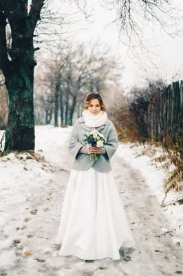 Платье для зимней свадьбы