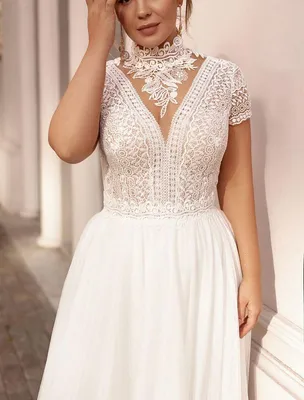 Стильное свадебное платье для полных купить в Москве