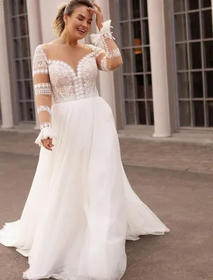 Свадебное платье бохо большого размера купить в Москве