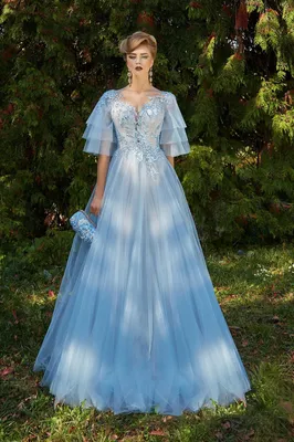 Вечернее платье голубого цвета Lorange senay — купить в Москве - Свадебный  ТЦ Вега