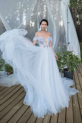 Голубое свадебное платье в Москве, купить голубые платья на свадьбу