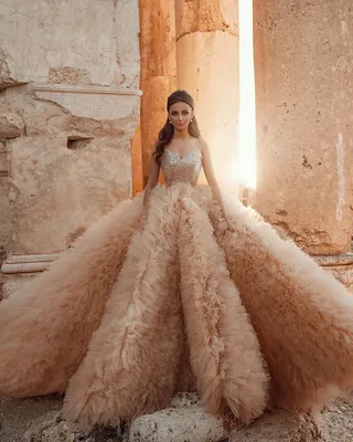 Купить Свадебные платья | dubai princess luxury wedding dress with full  beading long sleeves stunning wedding gowns