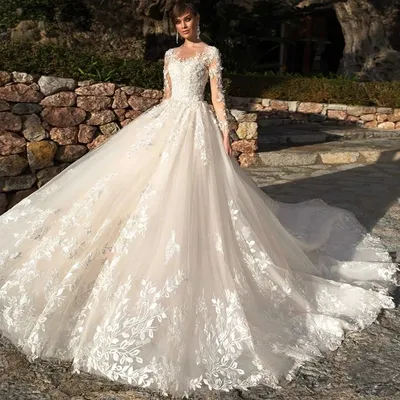 Купить Свадебные платья | Luxury Heavy Beaded Pearls Wedding Dresses  Mermaid Illusion Bridal Gowns 2020 With Long Train Muslim Dubai Wedding  Gown Couture
