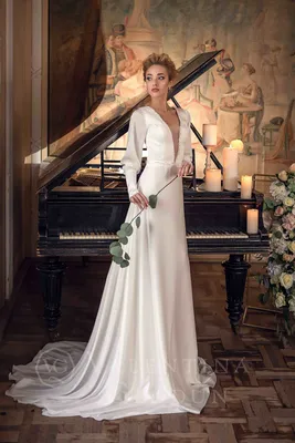 20 лучших шелковых свадебных платьев