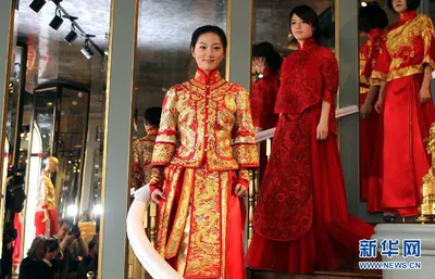 Китайские традиционные свадебные платья дизайнера Го Пэя (6)