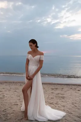 Купить Пляжное свадебное платье невесты, сексуальное вечернее платье для  банкета и банкета с v-образным вырезом | Joom