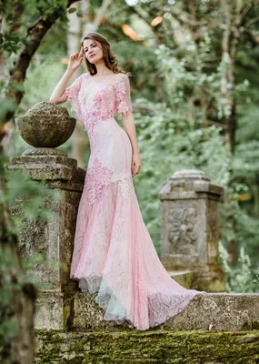 Нежно-розовое свадебное и вечернее платье | Anna Skoblikova - Свадебные  платья - Вечерние Платья