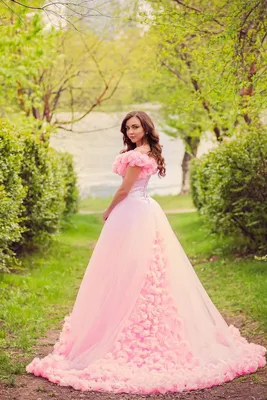 Пышное свадебное платье розовое артикул 212620 цвет розовый👗 напрокат 8  000 ₽ ⭐ купить 70 000 ₽ в Москве