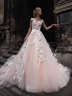 Розовые свадебные платья - купить платье на свадьбу розового цвета в  Санкт-Петербурге