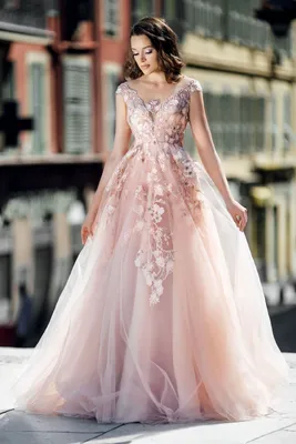 Пышное розовое свадебное платье Gabbiano Omega — купить в Москве - Свадебный  ТЦ Вега