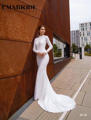 LINDO NOIVA vestidos para mujer 2023 элегантные атласные мусульманские свадебные  платья с длинным рукавом Кружевное платье невесты с закрытой спиной 원스  Vestidos | AliExpress