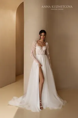 свадебное платье рыбка артикул 211451 цвет шампань👗 напрокат 8 900 ₽ ⭐  купить 38 000 ₽ в Екатеринбурге
