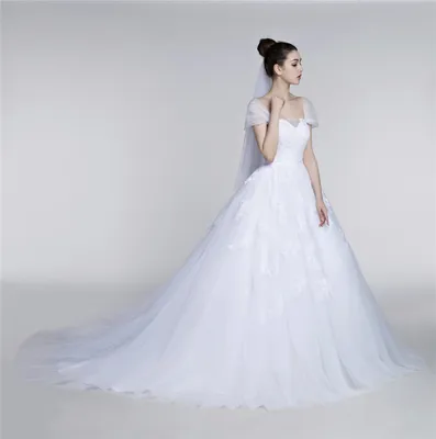 Реальное фото Свадебные платья бальное платье с открытыми плечами фатиновые  аппликации женские Свадебные платья Vestido De Noiva - купить по выгодной  цене | AliExpress