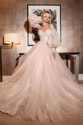 Свадебное платье артикул 180006 цвет пыльный👗 напрокат 9 900 ₽ ⭐ купить 89  000 ₽ в Саратове